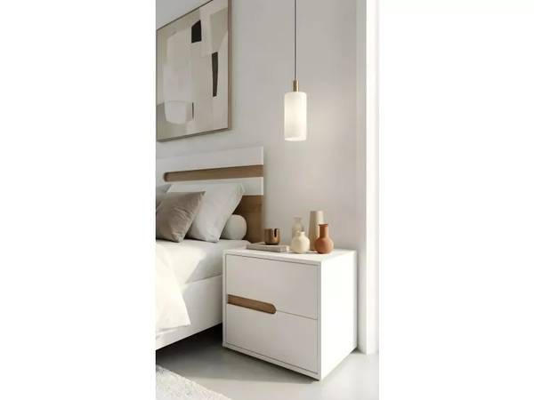 Chambre Noël Set de 5 Marron - Blanc - Bois manufacturé - 180 x 217 x 55 cm