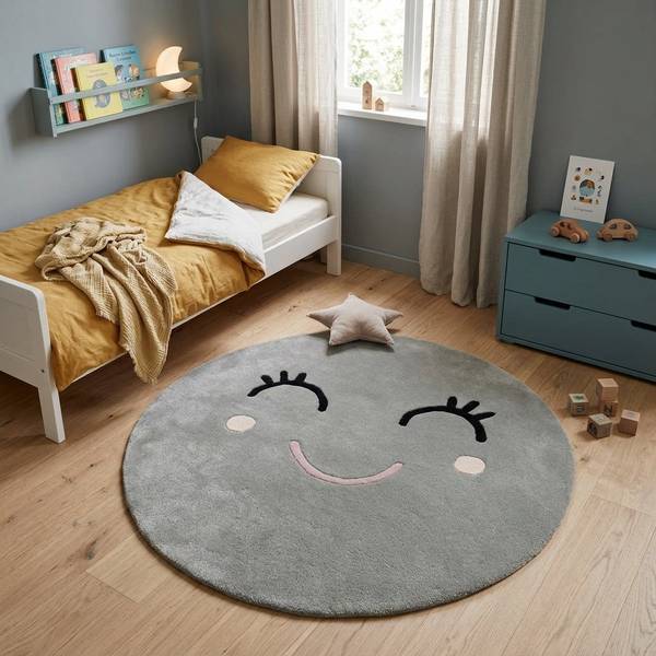 Kurzflorteppich Happy Salbei