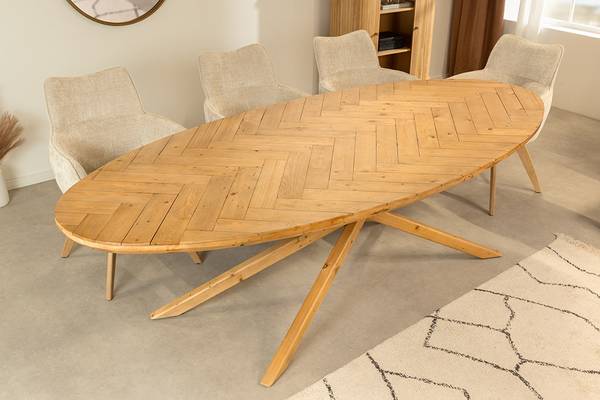 Esstisch WOOD SCULPTURE Braun - Massivholz - 240 x 75 x 110 cm