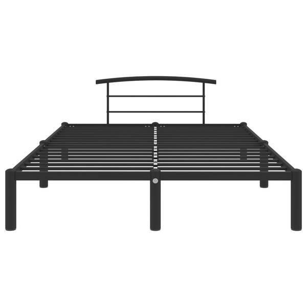 Bettgestell X942 Schwarz - Metall - 130 x 63 x 210 cm