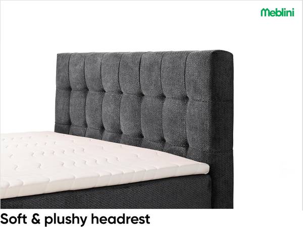 Boxspringbett IGA Dunkelgrau