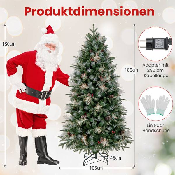 Weihnachtsbaum OY47307 Grün - Kunststoff - 108 x 180 x 108 cm