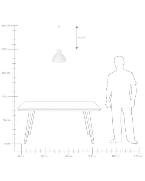 Lampe suspension MIGUELETE Blanc - Papier - 31 x 136 x 31 cm