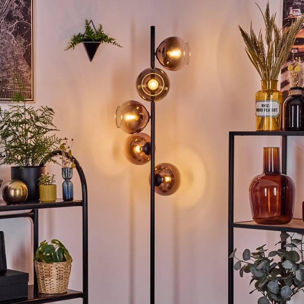 Stehlampe Cesaro Aluminium - Klarglas - 17 x 160 x 83 cm