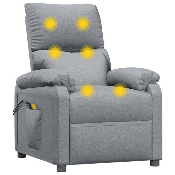 Fauteuil de massage électrique 3008565 Gris - Gris lumineux