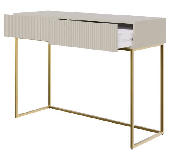 Schminktisch VELDIO Gold - Taupe