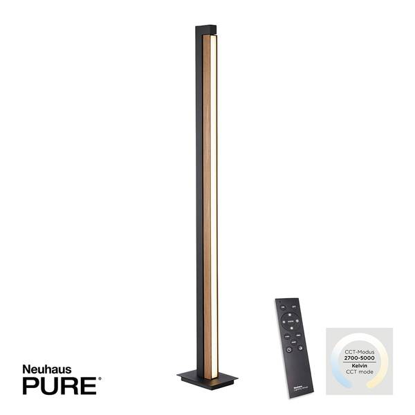 LED Stehleuchte PURE Lines Floor Braun - Metall - 16 x 156 x 22 cm