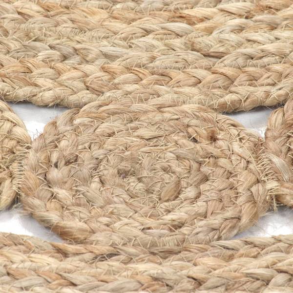 Wohnzimmerteppich 295527 Beige - Textil - 90 x 1 x 90 cm