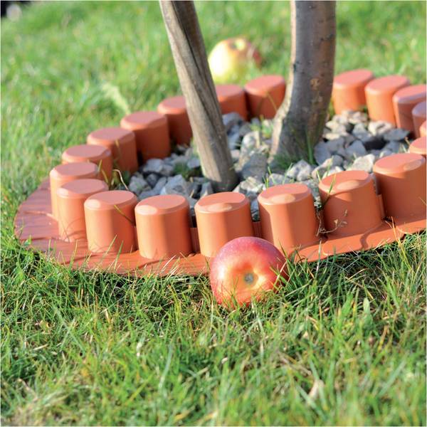 Gartenpalisade IPAL Orange - Kunststoff - 12 x 10 x 302 cm