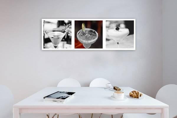 Wandbild drinks 90 x 30 cm