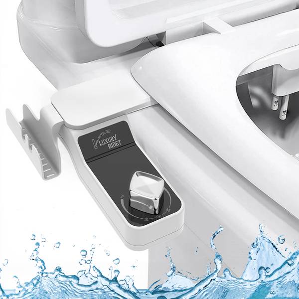 Bidet-Einsatz für Toilette EB101 Weiß - Kunststoff - 16 x 10 x 31 cm