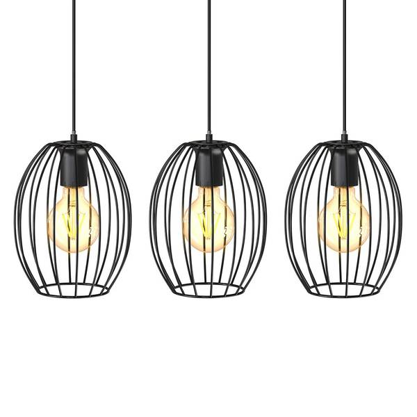 Pendellampe BKL1461 Schwarz - ABS - 18 x 112 x 70 cm