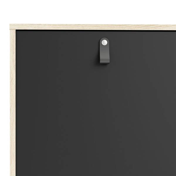 Sideboard Sady Schwarz - Holz teilmassiv - 147 x 87 x 40 cm
