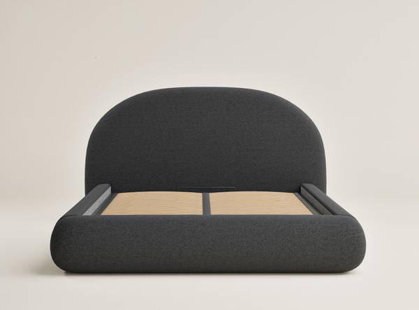 Polsterbett Maumere Graphit - Liegefläche Breite: 180 cm