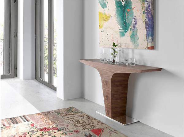 Konsole 3030 Braun - Walnuss - Stahl - 150 x 80 x 35 cm