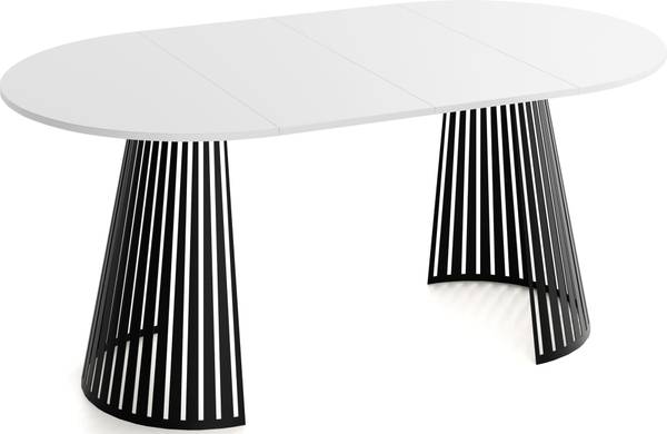 Ausziehbarer Esstisch Naro Weiß - 120 x 120 cm