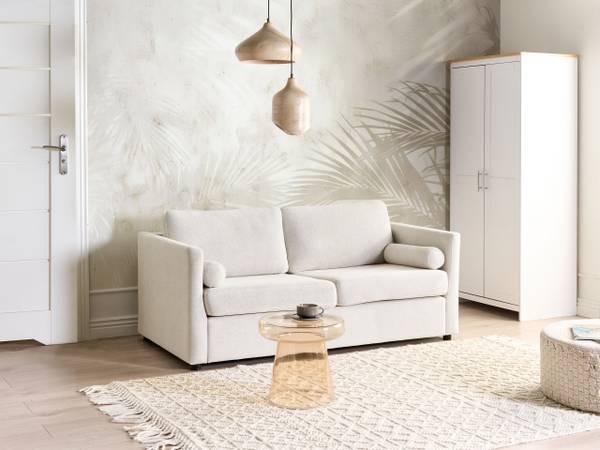 2-Sitzer Sofa INKOO Cremeweiß - Weiß