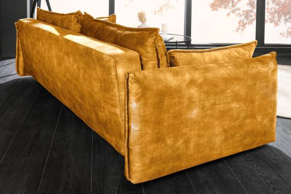 Schlafsofa APARTMENT mit Stauraum Senfgelb