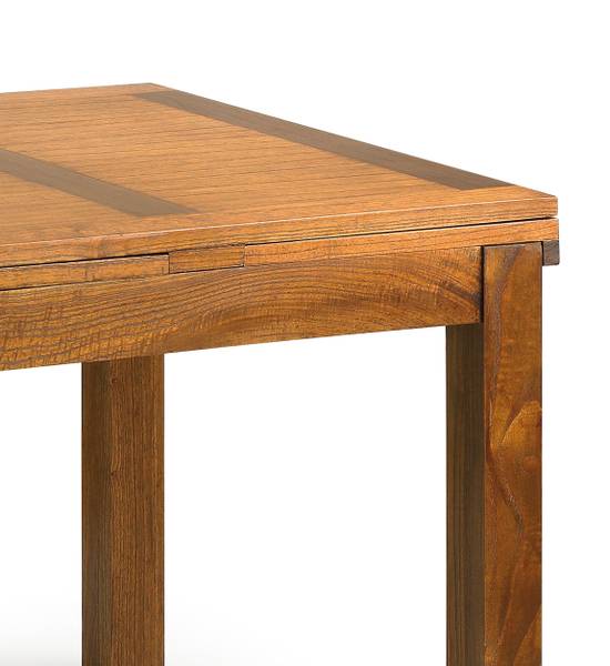 ESSTISCH AUSZIEHBAREN AUS HOLZ L 95 CM Braun - Holz teilmassiv - 95 x 78 x 95 cm