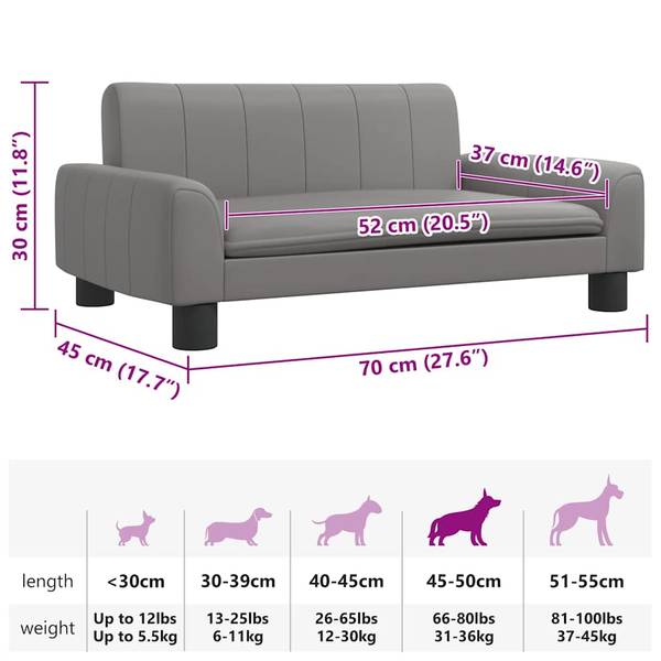 Lit pour chien 3015969 Gris