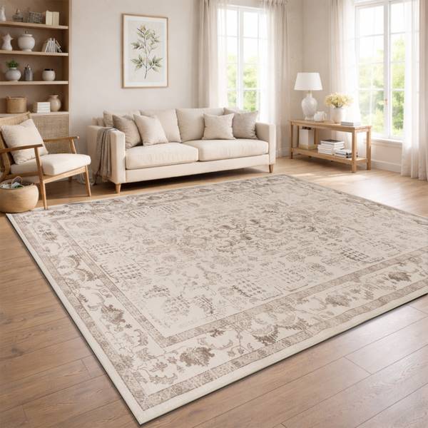 Kurzflorteppich Semer 427 Beige - 80 x 150 cm