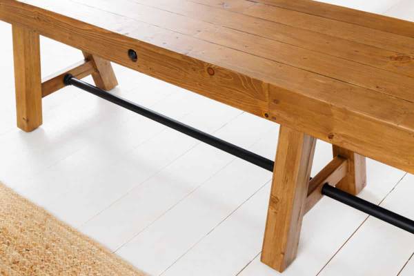 Sitzbank FINCA Braun - Eisen - 240 x 46 x 40 cm