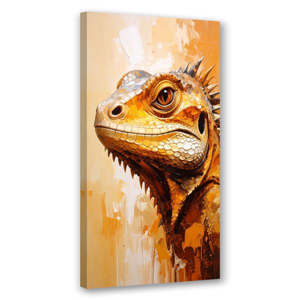 Tableau déco Tête de lézard Reptiles 60 x 120 cm