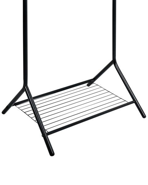 Handdoekstandaard COTIA zwart - metaal - 50 x 130 x 46 cm