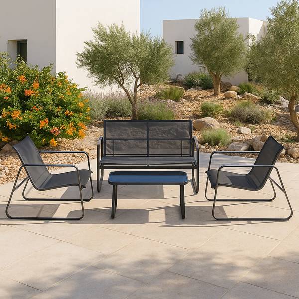 Salon de Jardin Palencia Gris lumineux