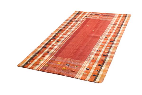 Tapis Jajim CCXXXII Rouge - Laine - 125 x 1 x 213 cm
