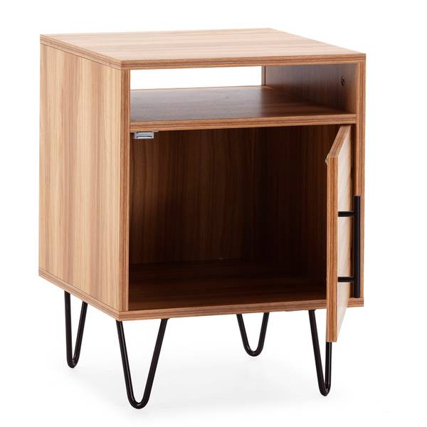 Nachttisch Alma Braun - Holzwerkstoff - 40 x 55 x 40 cm