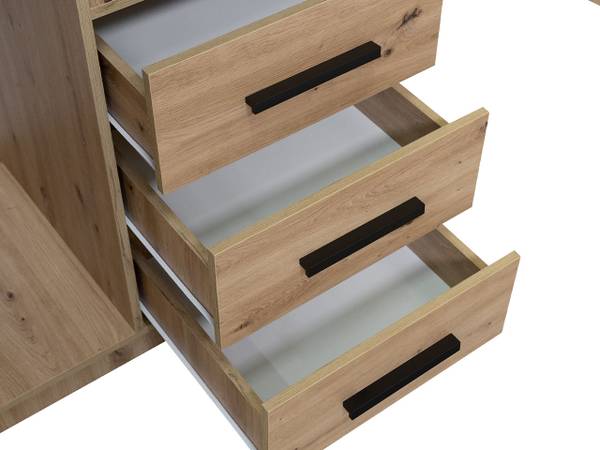 Kleiderschrank Kos D2 Braun - Holzwerkstoff - 100 x 200 x 58 cm