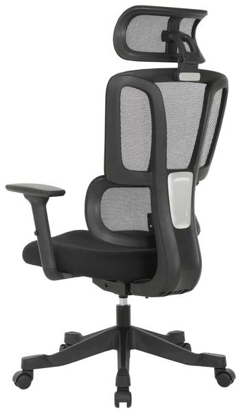 Drehstuhl NOEMI Schwarz - Metall - Kunststoff - Textil - Holz teilmassiv - 65 x 130 x 62 cm