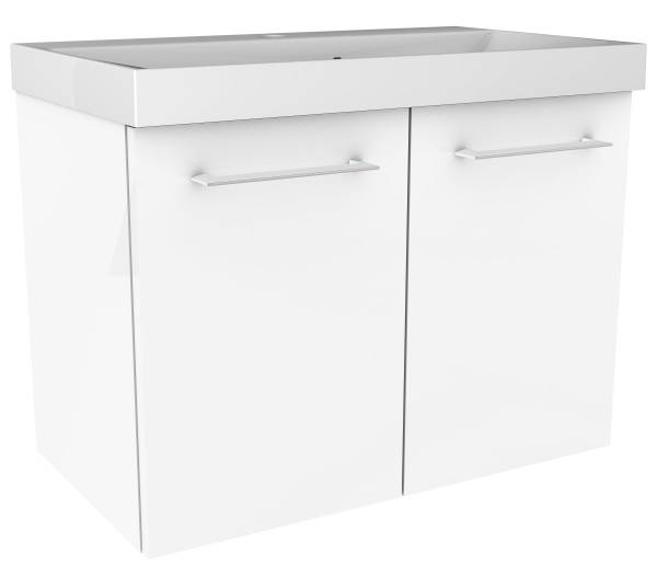 Waschbeckenunterschrank Lima Weiß Weiß - Holzwerkstoff - 62 x 11 x 37 cm