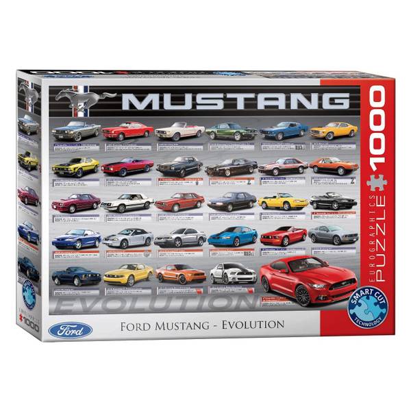 Puzzle Ford Mustang Evolution Papier - 26 x 6 x 36 cm