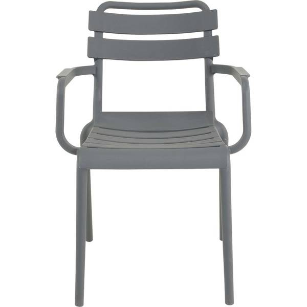 Bistro-Sessel TORVI Grau - Kunststoff - 56 x 248 x 54 cm