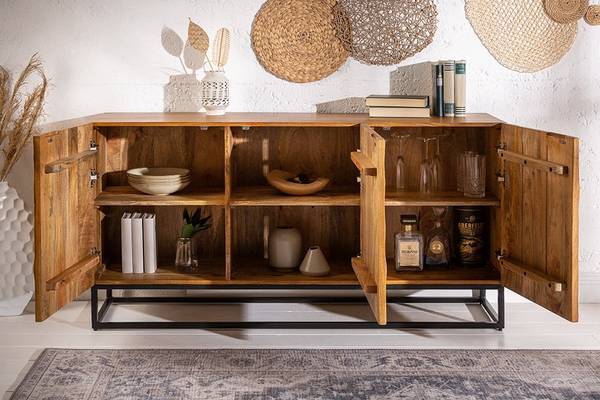 Sideboard SCORPION Braun - Mango - 140 x 75 x 38 cm