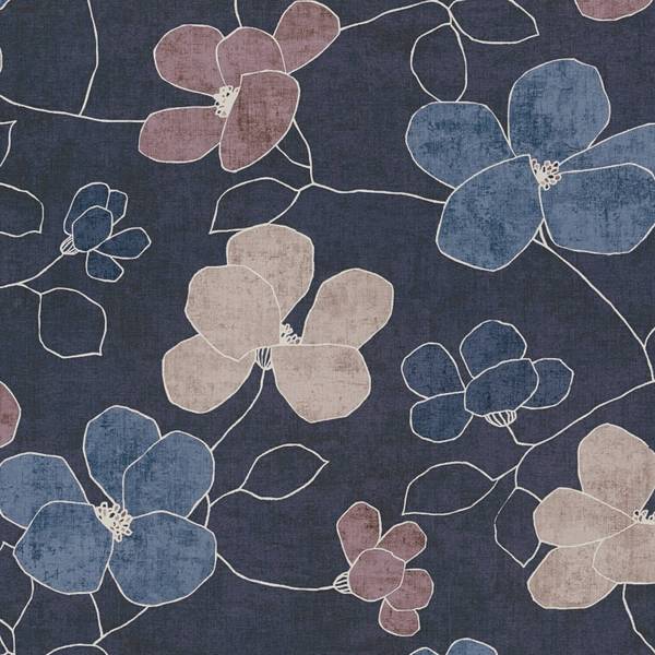 Vliestapete 791474-GU Blau - Kunststoff - 53 x 1 x 1005 cm