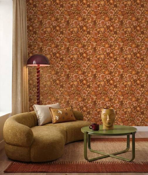 Tapete 132196 Orange - Papier - 50 x 900 x 50 cm