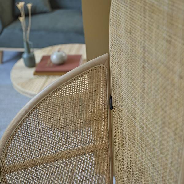 Raumteiler JANE Beige - Rattan - 120 x 170 x 30 cm