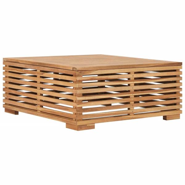 Gartentisch 3007476 Grau - Teakholz - 70 x 31 x 70 cm