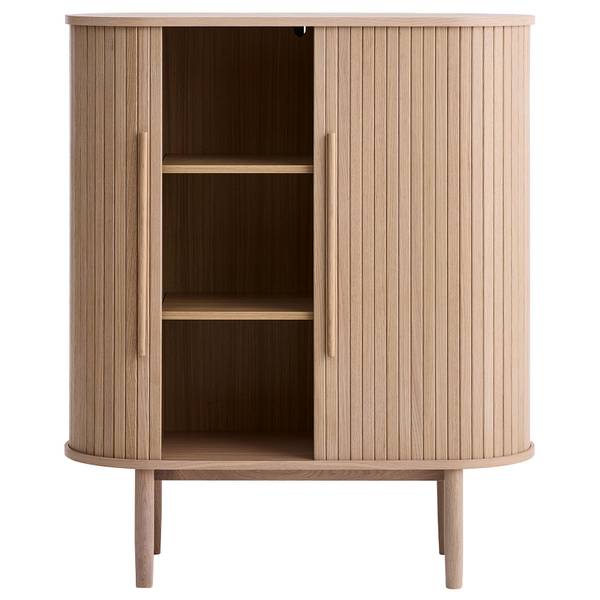 Highboard Meta Braun - Massivholz - 100 x 118 x 40 cm