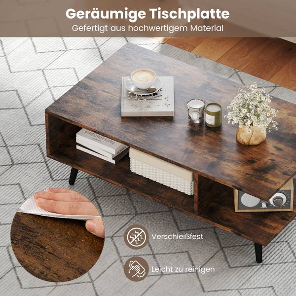 Couchtisch VH34806 Braun - Holzwerkstoff - 45 x 30 x 80 cm