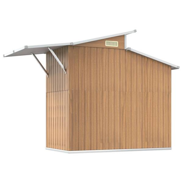 Geräteschuppen 3006855 Braun - Stahl - 270 x 208 x 130 cm