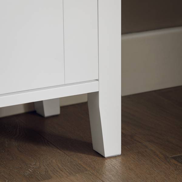 Schuhschrank FSR152-W Weiß - Holzwerkstoff - 80 x 108 x 25 cm