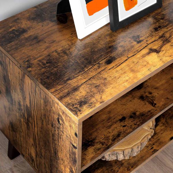 TV-Lowboard TV-Ständer Chānda Braun - Holzwerkstoff - 40 x 50 x 140 cm