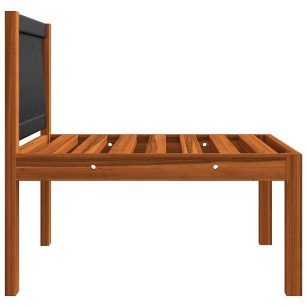 Gartensofa 3057883 3-teilig Weiß - Polyester - Akazie - 65 x 60 x 65 cm