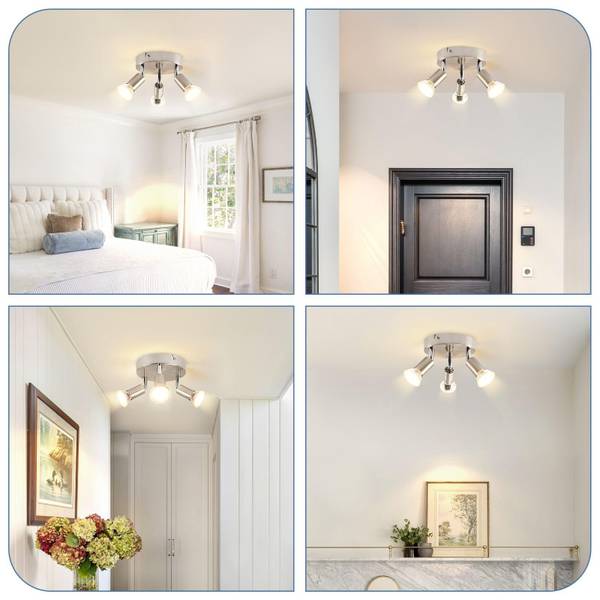 Deckenstrahler NVLSYR Silber - 11 x 13 x 15 cm