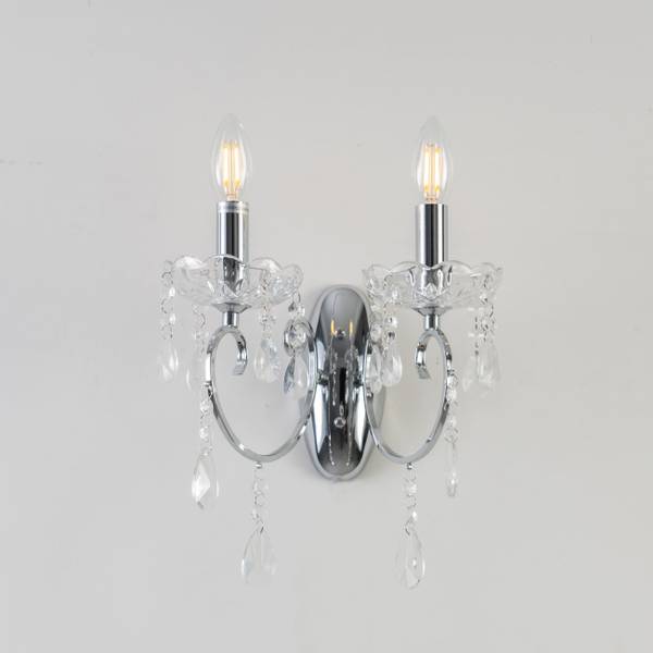 Wandleuchte Pavia Silber