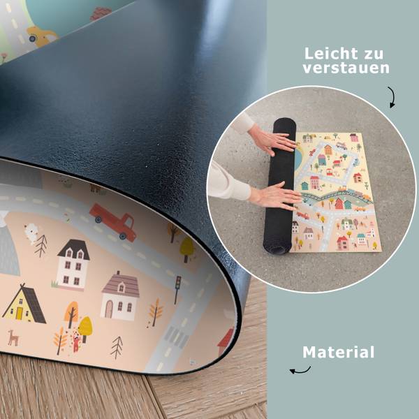 KINDERTEPPICH Stadt 180 x 120 cm